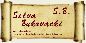 Silva Bukovački vizit kartica